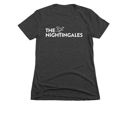 The Nightingales Shirts, a Charcoal Women's Slim Fit Tee
