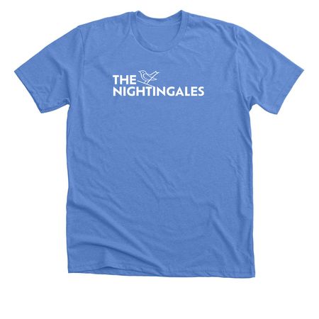 The Nightingales Shirts, a Heather Columbia Blue Premium Unisex Tee