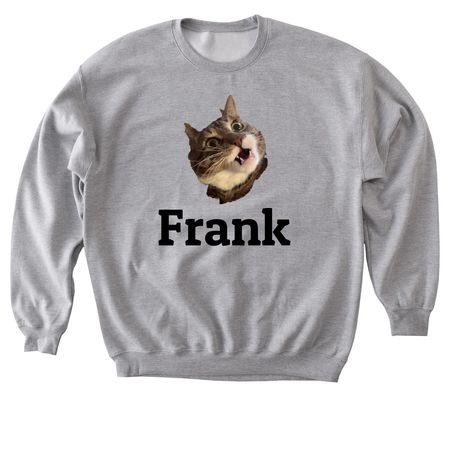 Frank, a Sport Grey Softstyle Crewneck Sweatshirt