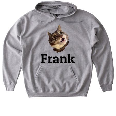 Frank, a Sport Grey Gildan Softstyle Pullover Hoodie