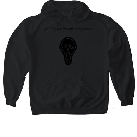 scary new idea, a Black Gildan Softstyle Pullover Hoodie