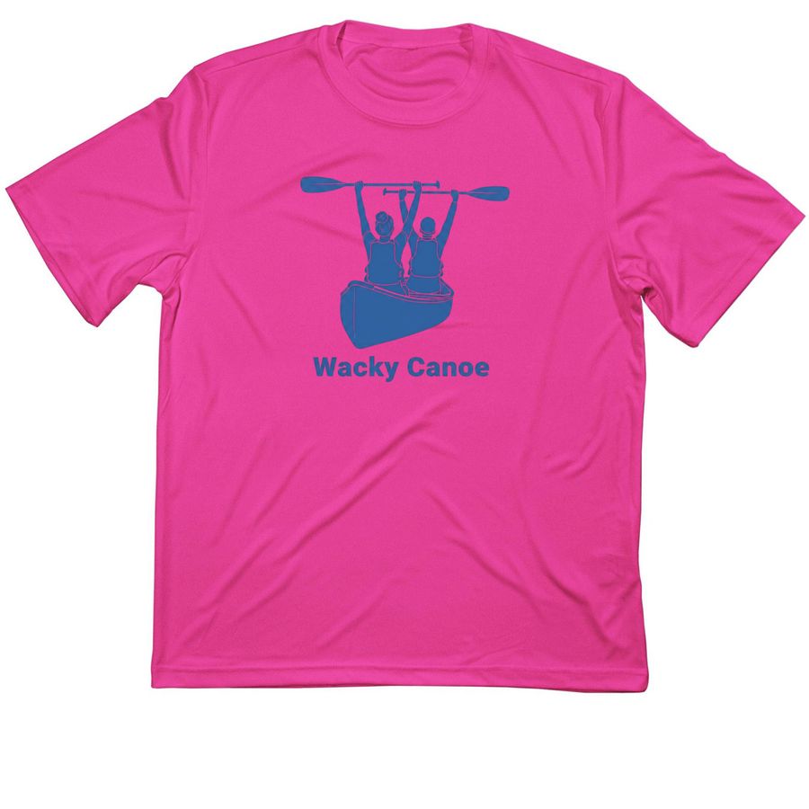 Wacky Canoe, a Neon Pink Classic Performance Tee