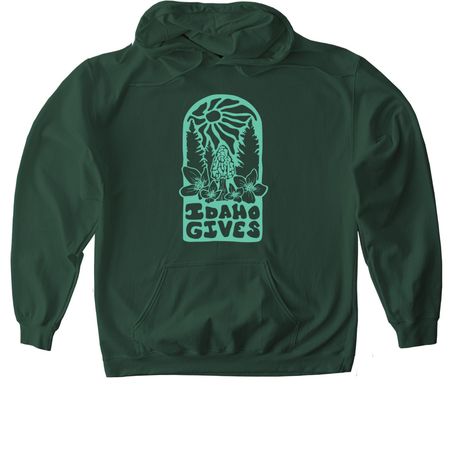 Idaho Gives 2025, a Forest Green Softstyle Pullover Hoodie