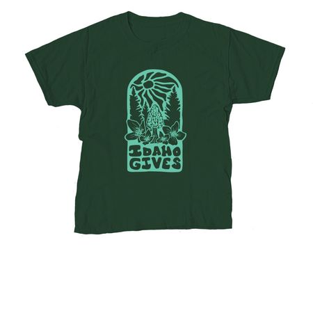 Idaho Gives 2025, a Forest Green Youth Unisex Tee