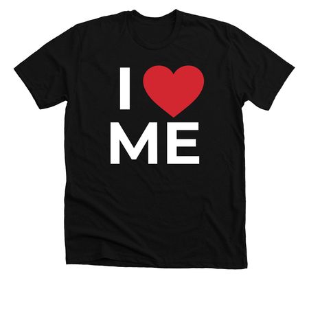 I Love ME Tee, a Solid Black Blend Premium Unisex Tee