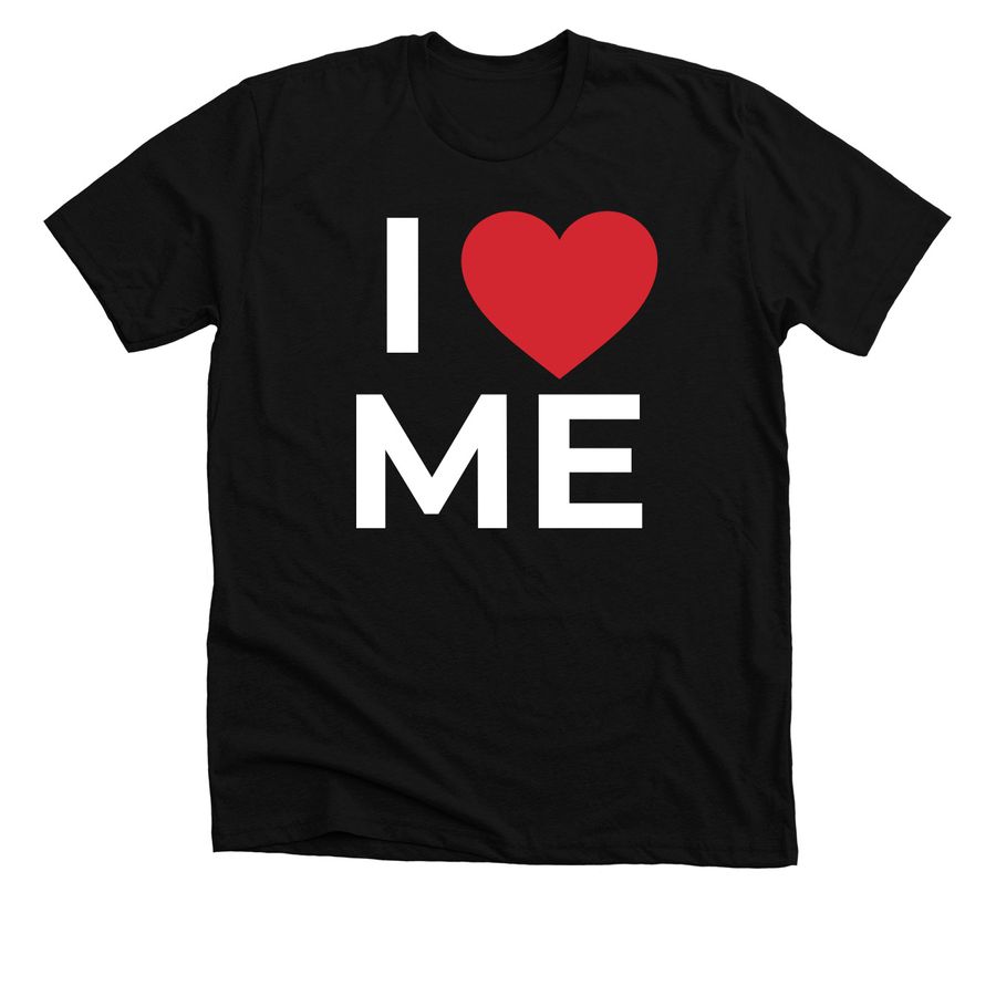 I Love ME Tee, a Solid Black Blend Premium Unisex Tee