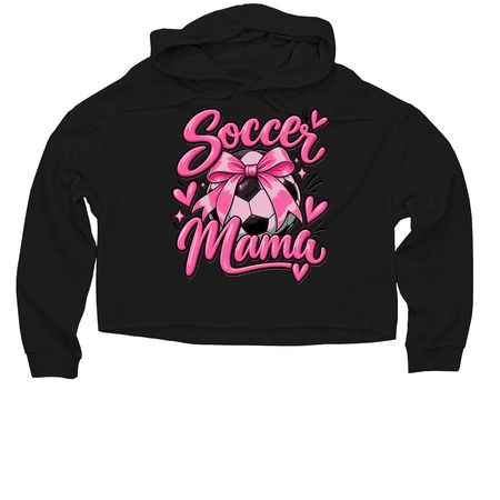 For soccer moms&nbsp;??, a Black Women?s Lightweight Cropped Hoodie