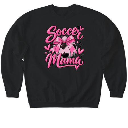 For soccer moms&nbsp;??, a Black Softstyle Crewneck Sweatshirt