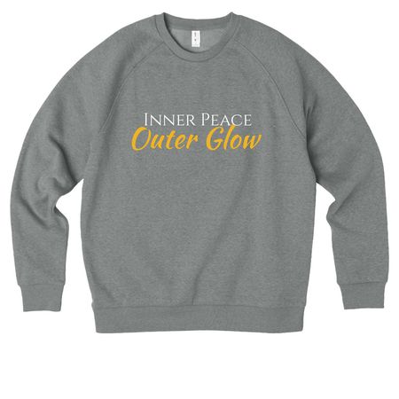 The Glow Collection | Tops, a Aluminum Grey Heather Allmade Organic CVC Crewneck Sweatshirt