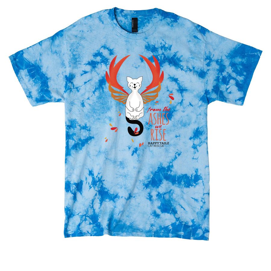 Happy Tailz Fire Sale, a Sky Blue Crystal Tie Dye Tee