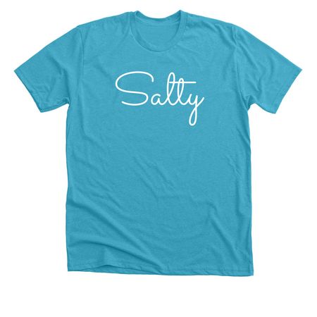 Salty, a Heather Aqua Premium Unisex Tee