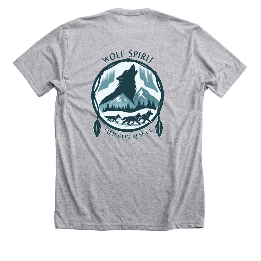 George's Fundraiser&nbsp;, a Athletic Heather Premium Unisex Tee (back-view)