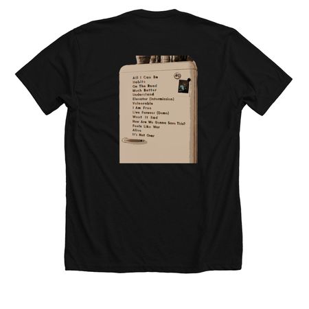Alive Fridge, a Solid Black Blend Premium Unisex Tee (back-view)