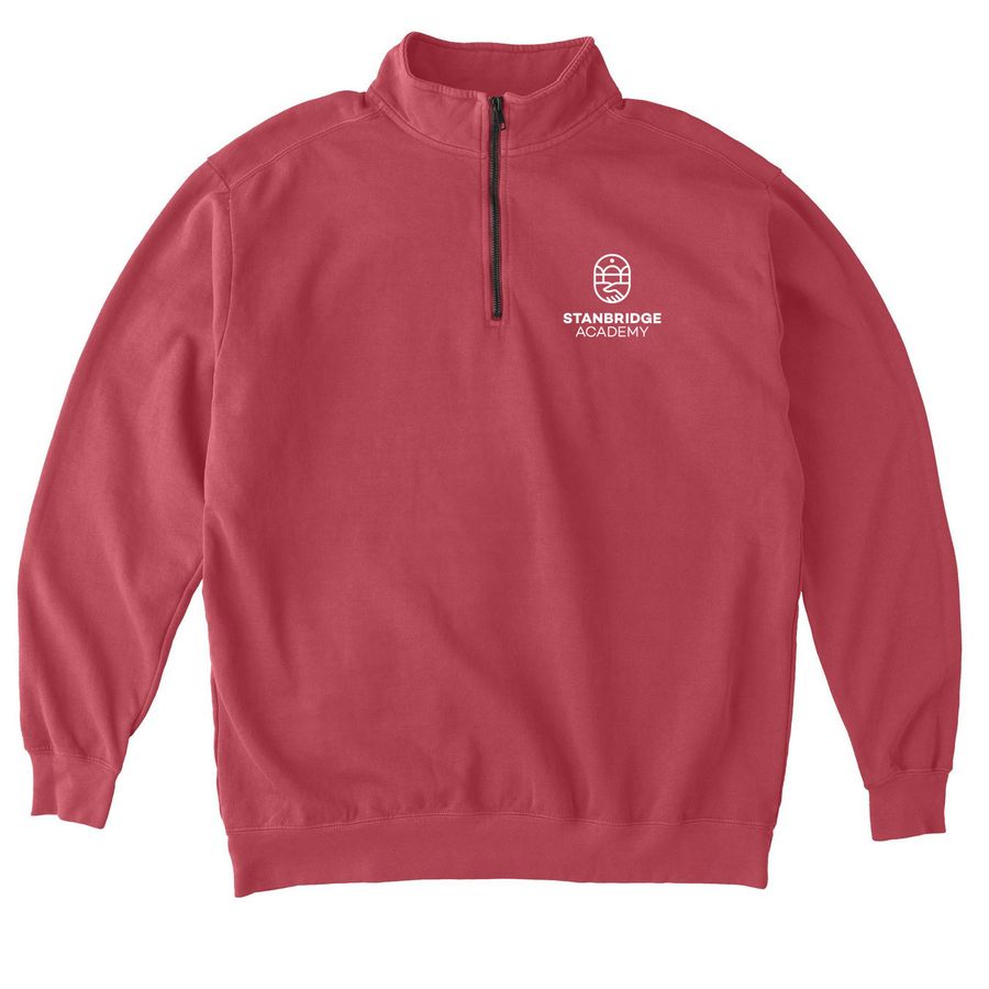 Stanbridge Zip Up Options, a Crimson Comfort Colors Quarter Zip Pullover