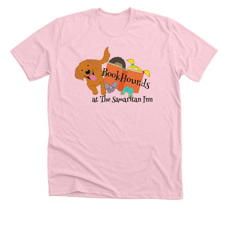 Support the Bookhounds, a Heather Pink Premium Unisex Tee