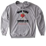 New York City Running Club, a Sport Grey Gildan Softstyle Pullover Hoodie (back-view)