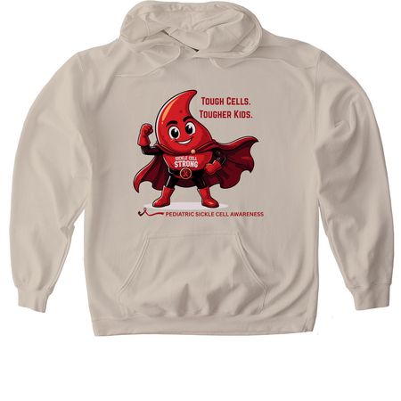 Sickle Cell Awareness, a Sand Gildan Softstyle Pullover Hoodie