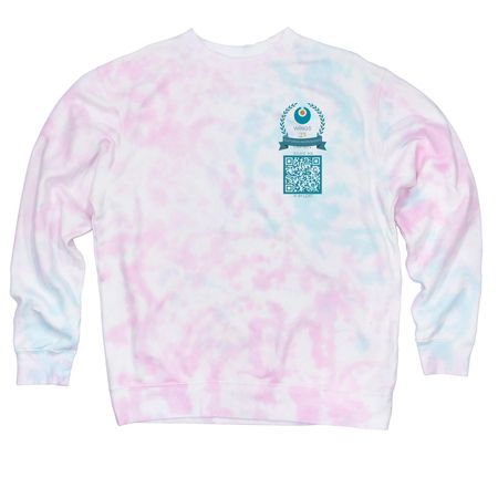 WINGS Adult Field Trip Crewneck Sweatshirt, a Cotton Candy Tie Dye Crewneck Sweatshirt