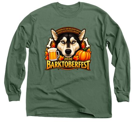 2026 Barktoberfest, a Military Green Classic Long Sleeve Tee