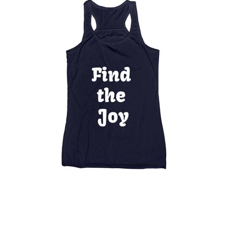 Find the Joy, a Navy Women's Racerback