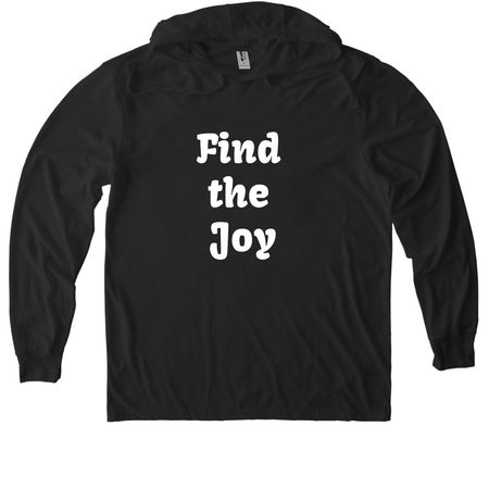 Find the Joy, a Space Black Allmade Eco Triblend Hoodie Tee