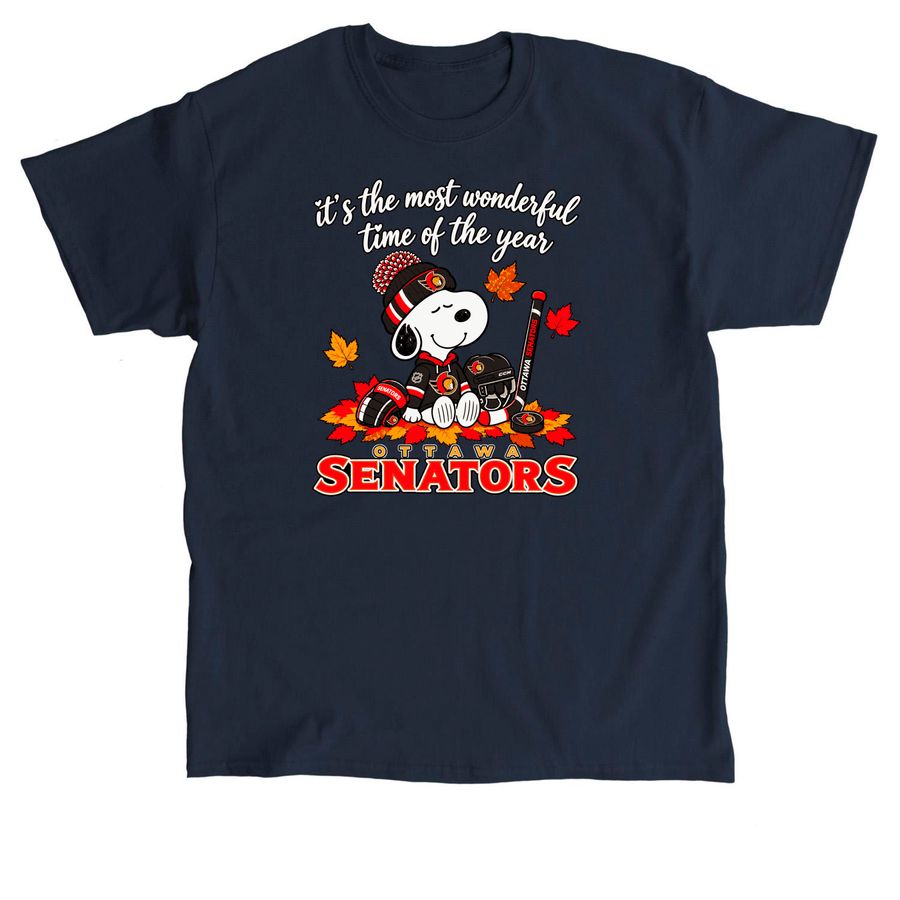 Ottawa Senators Snoopy Halloween 2026 shirt, a Navy Classic Unisex Tee