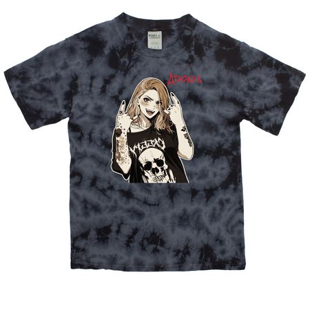 Adonis poketoon, a Black Youth Crystal Tie Dye Tee