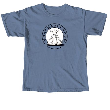 Goat Happy Hour Merch!, a Blue Jean Comfort Colors Unisex Tee