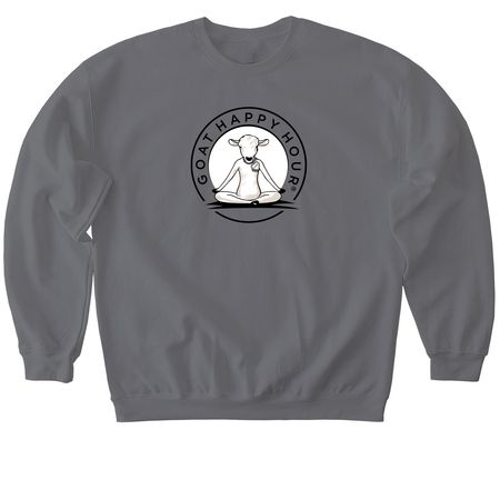 Goat Happy Hour Merch!, a Charcoal Softstyle Crewneck Sweatshirt