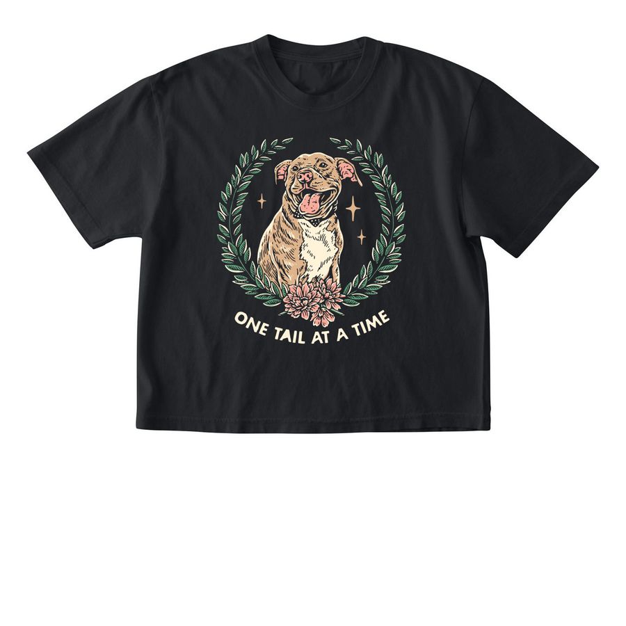 We Love Pitties!, a Black Comfort Colors Boxy Tee