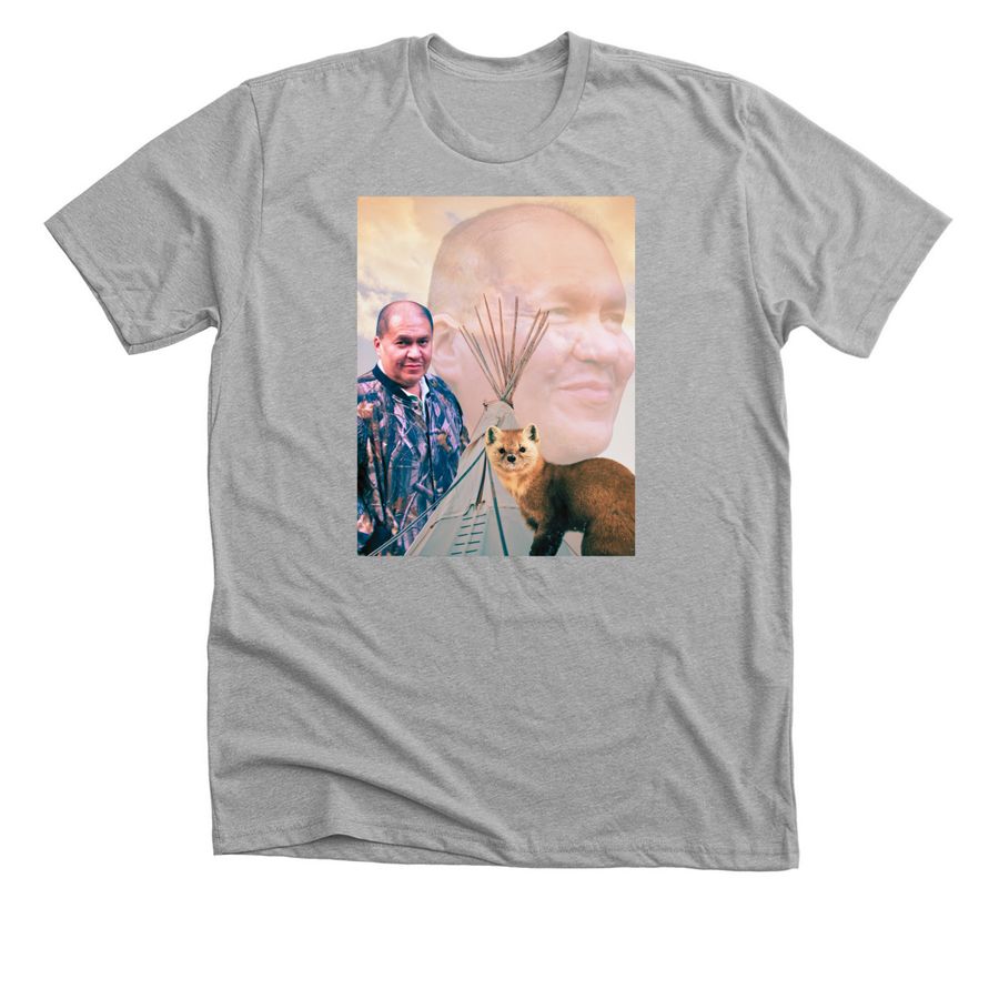 Niizhoogaaboo-ban Fundraiser, a Athletic Heather Premium Unisex Tee
