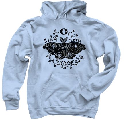 2026 Silk Moth Shirts, a Light Blue Pullover Hoodie