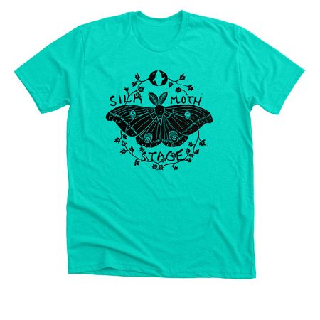 2026 Silk Moth Shirts, a Heather Sea Green Premium Unisex Tee