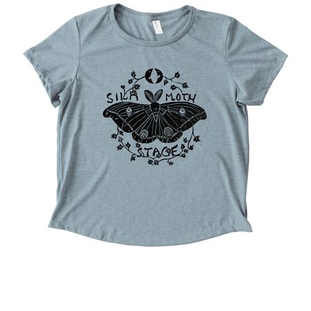 2026 Silk Moth Shirts, a I Like You Blue Allmade Eco Triblend Women?s Scoop Neck Tee