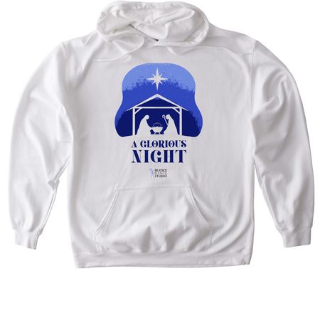 A Glorious Night, a White Gildan Softstyle Pullover Hoodie