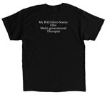 JB special, a Black Classic Unisex Tee (back-view)