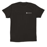 Protect Physical Books, a Black Premium Cotton Tee (back-view)