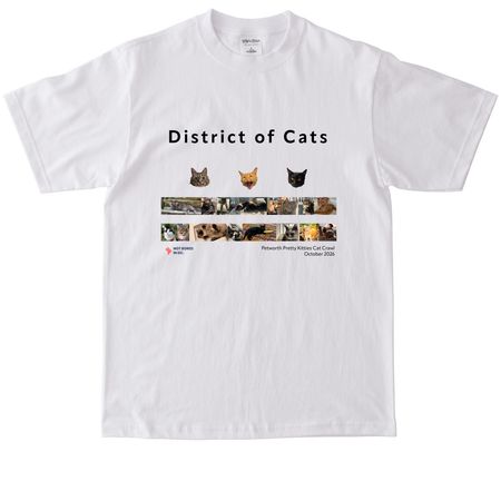 District of Cats Shirts, a White Max Heavyweight Tee