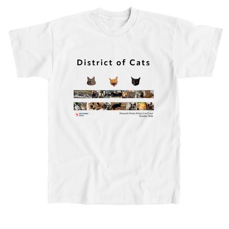 District of Cats Shirts, a White Union Made Unisex Tee