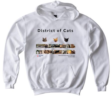 District of Cats Shirts, a White Softstyle Youth Pullover Hoodie