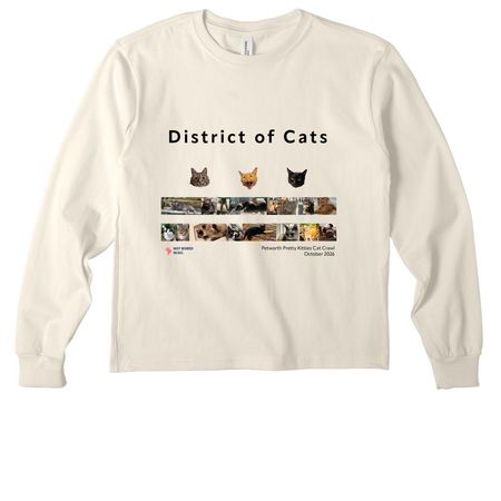 District of Cats Shirts, a Natural Youth Heavyweight Long Sleeve Tee