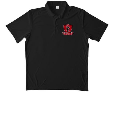 Performance Polo, a Black Unisex Performance Polo
