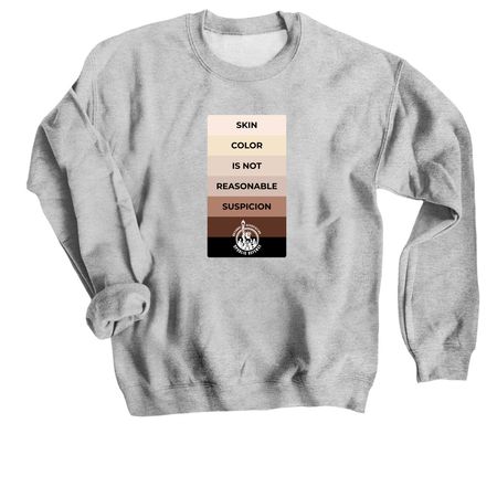 NEW LOGO! Skin Color Vertical, a Sport Grey Crewneck Sweatshirt