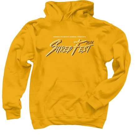 ShredFest 2026 - Yellow / White / Black, a Gold Pullover Hoodie