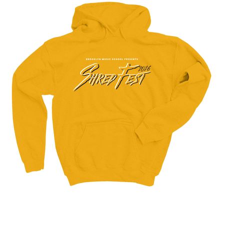 ShredFest 2026 - Yellow / White / Black, a Gold Youth Pullover Hoodie