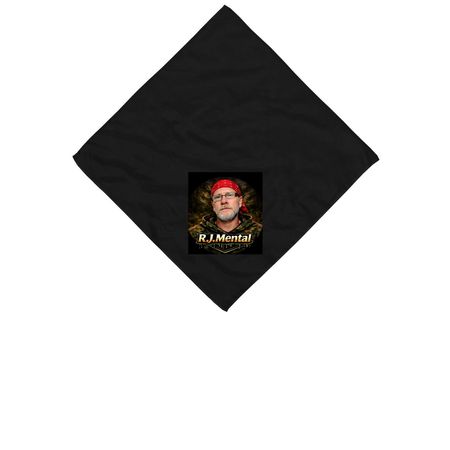 Comedian RJ Mental Bandanas, a Black Cotton Bandana