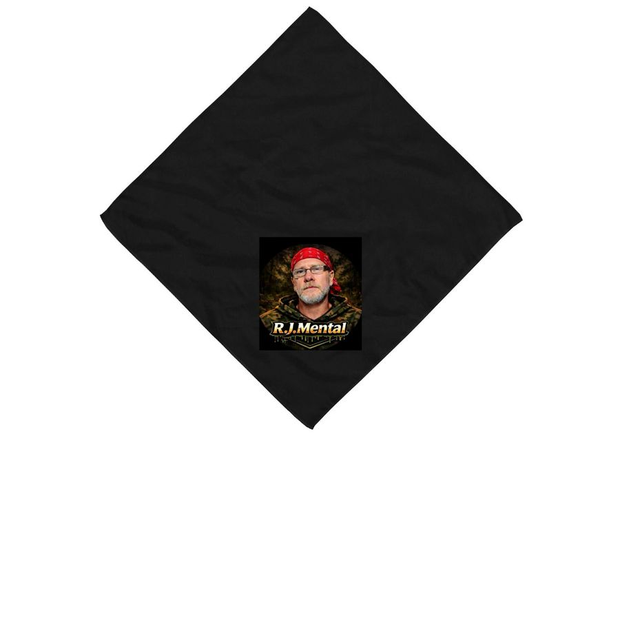 Comedian RJ Mental Bandanas, a Black Cotton Bandana