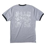 The back is where it's at!&nbsp;, a Athletic Heather/ Jet Black Cotton Ringer Tee (back-view)