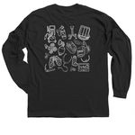 The back is where it's at!&nbsp;, a Black Classic Long Sleeve Tee (back-view)