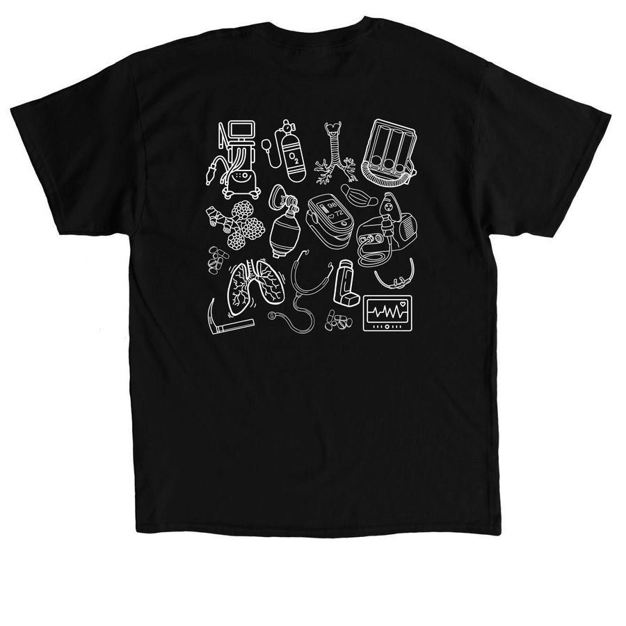 The back is where it's at!&nbsp;, a Black Classic Unisex Tee (back-view)